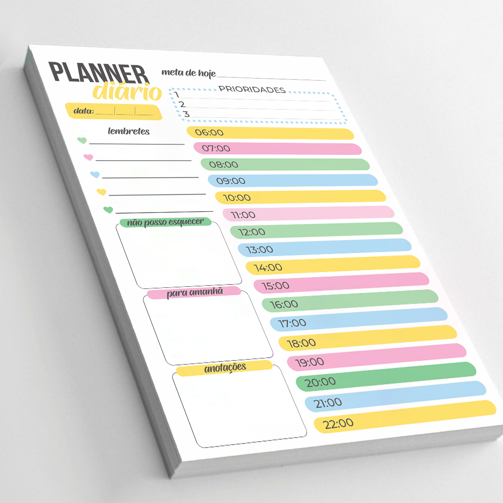 Planner Diário Colorido - Andolinni