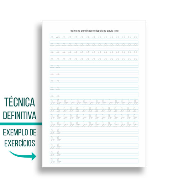 Caderno de Caligrafia Letra Cursiva com 102 Páginas – Escrever Bonito com Facilidade - CAPA DURA - Imagem 4