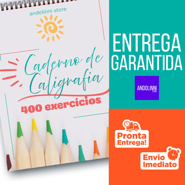 Caderno de Caligrafia Letra Cursiva com 102 Páginas – Escrever Bonito com Facilidade - CAPA DURA - Imagem 6